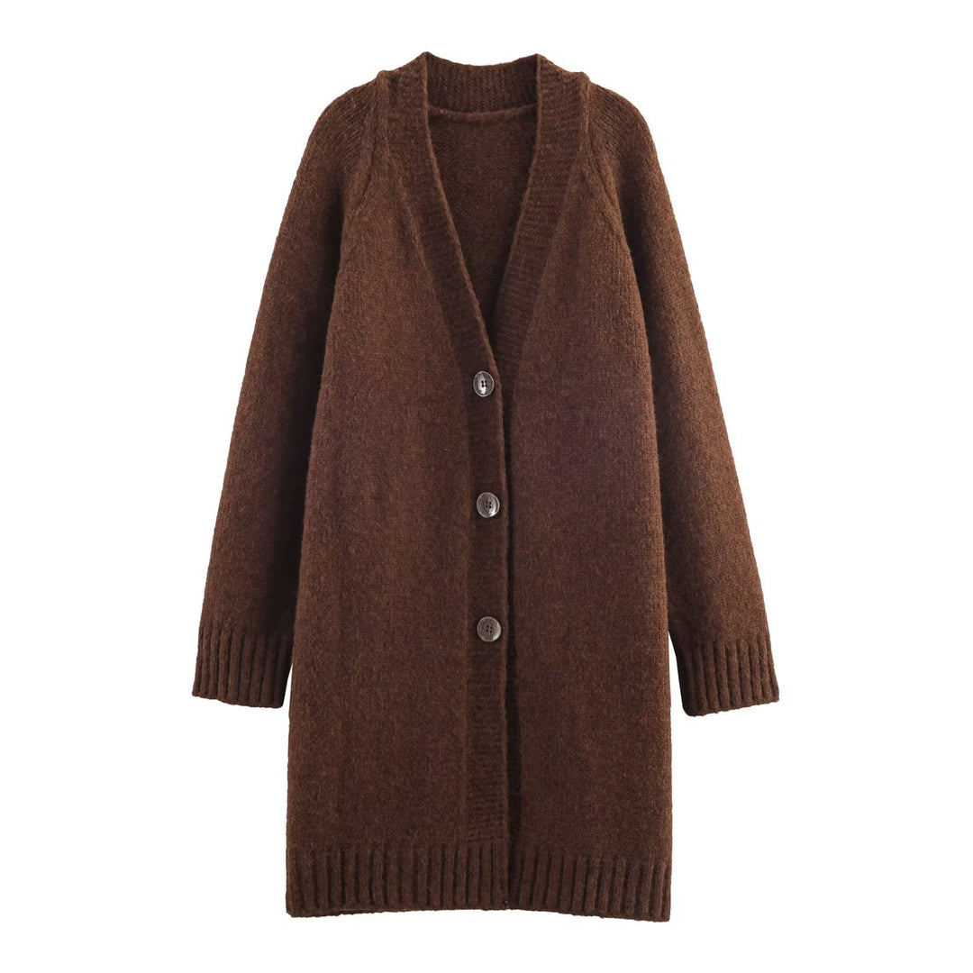 Ladies cozy cardigan with buttons Lune London