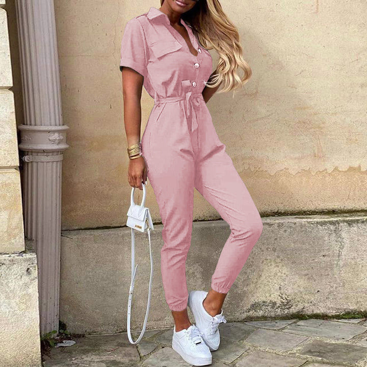 Women's elegant jumpsuit with tailored fit and practical pockets Lune London