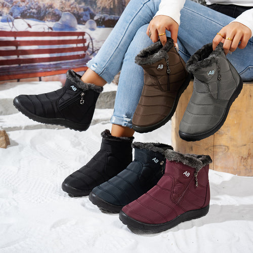 Women's winter boots with practical zip and cozy inner lining Amarae