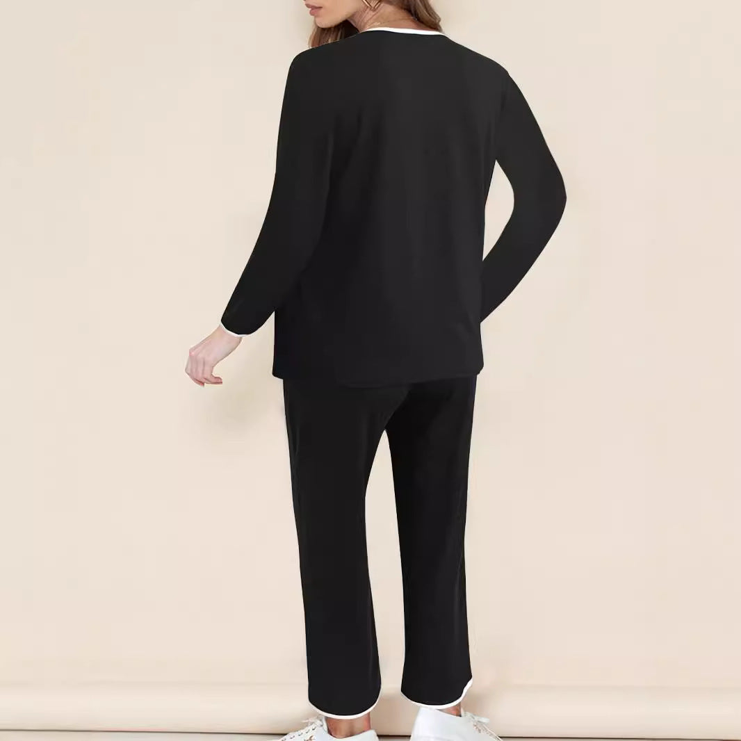 Women Comfortable Relaxation Suit with Attractive Piping Lune London