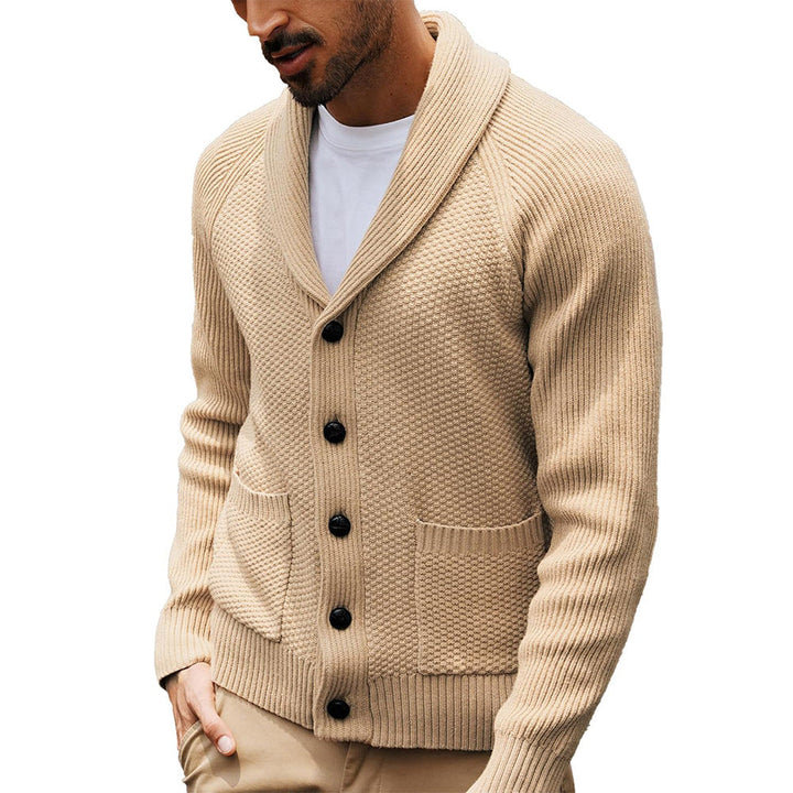Lune London | Men's cardigan with shawl collar and pockets