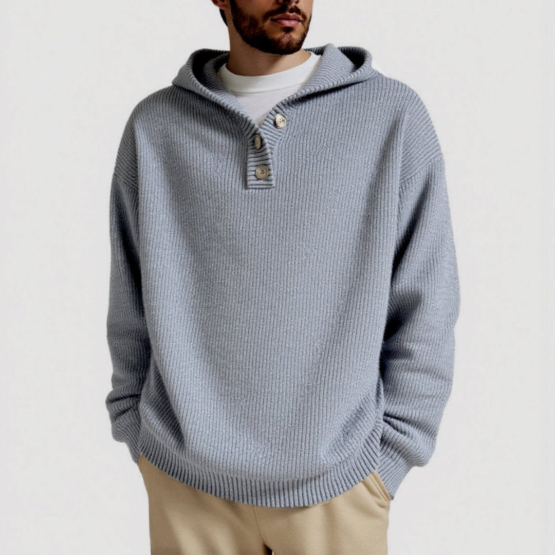 Men's hoodie with embossed pattern Lune London