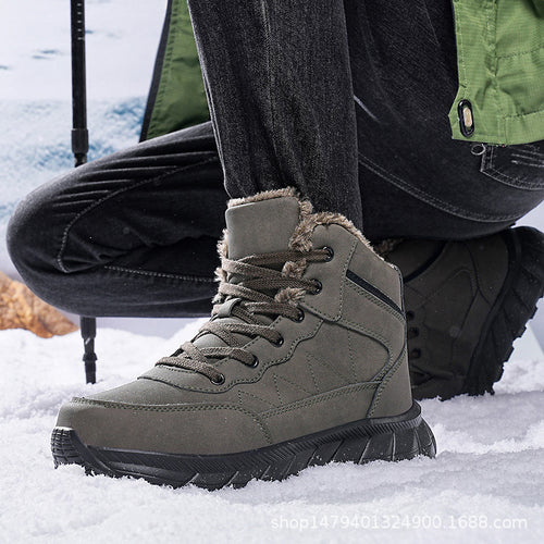 High winter boots for women with cozy lining and grippy sole Amarae