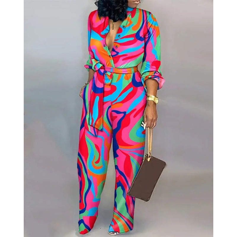 Women's Denim Jumpsuit with Fashionable Patchwork Design and Practical Pockets Lune London