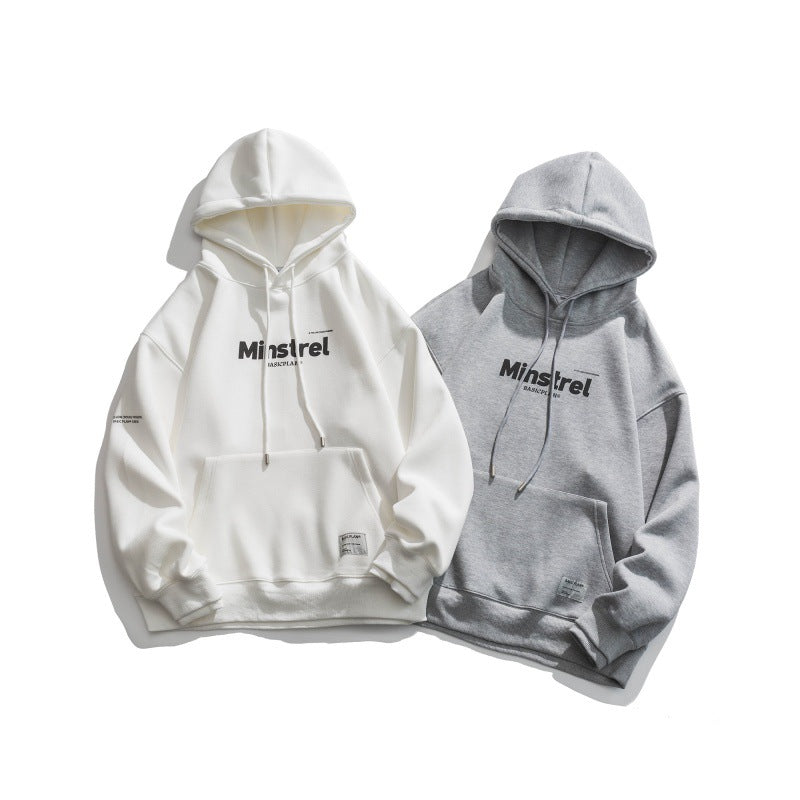 Unisex Oversize Hoodie with minimal logo print, fleece inner lining and kangaroo pocket Amarae