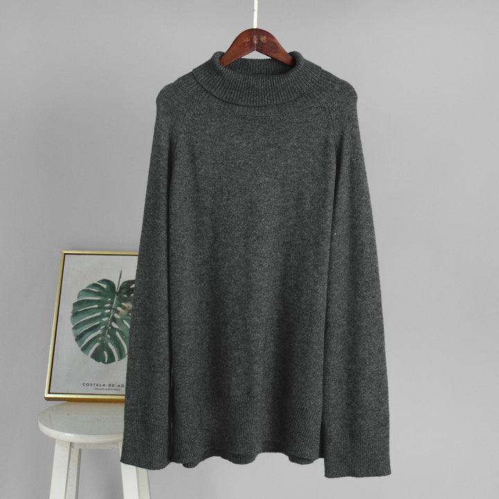 Pull femme confortable à col roulé en fine maille Chic & Stil