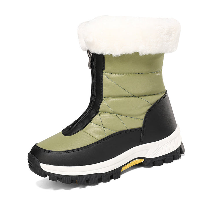 Women's Insulated Thermal Winter Boots with Zipper and Non-Slip Tread Sole Amarae