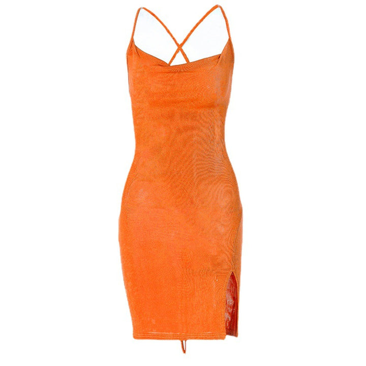Chic Style Women's Mini Bodycon Dress with Slit
