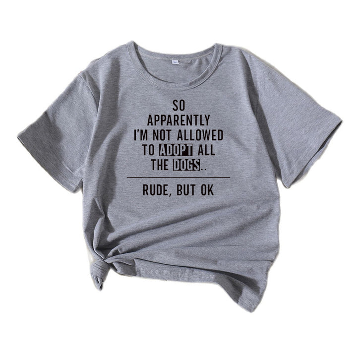 Graphic t-shirt for women amateur dog comedian Lune London