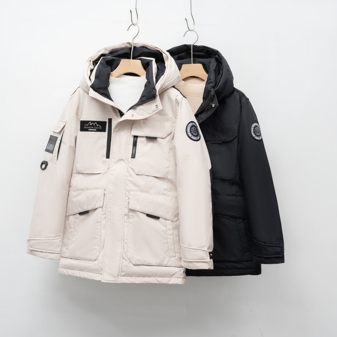 Winter ladies parka with practical pockets and adjustable hood system Lune London