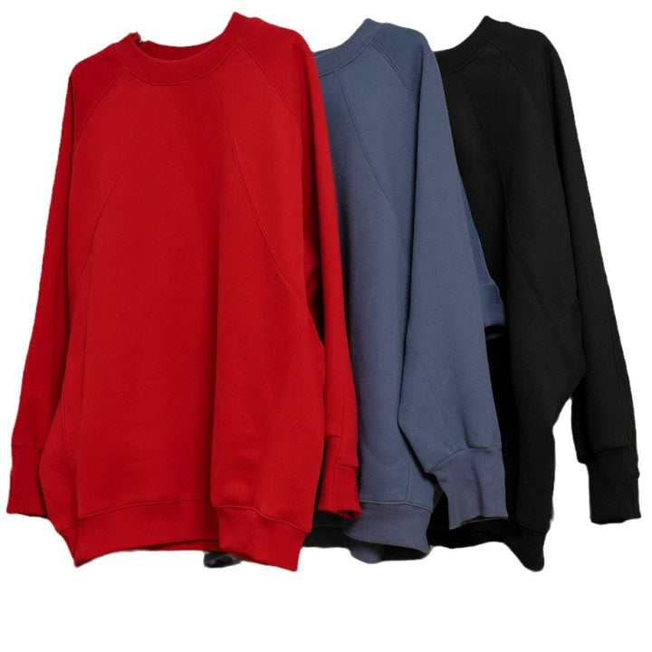 Women Boxy Sweatshirt with raglan seams and voluminous sleeves Amarae