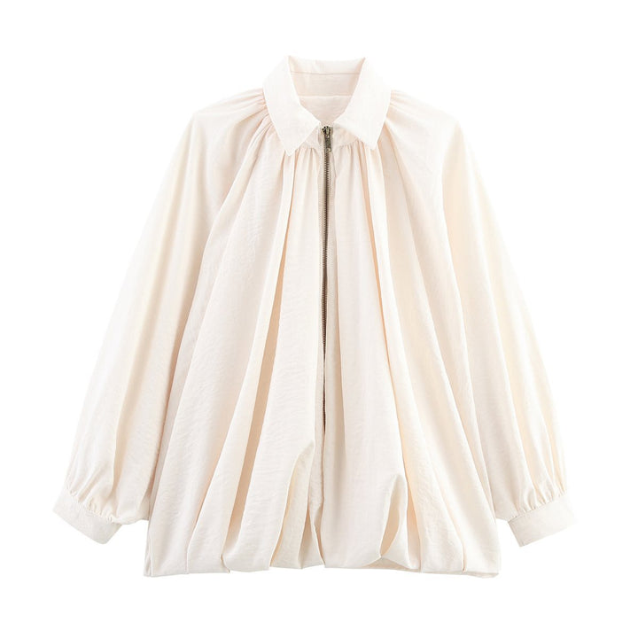 Elegant blouse for women with gathers and relaxed fit Lune London