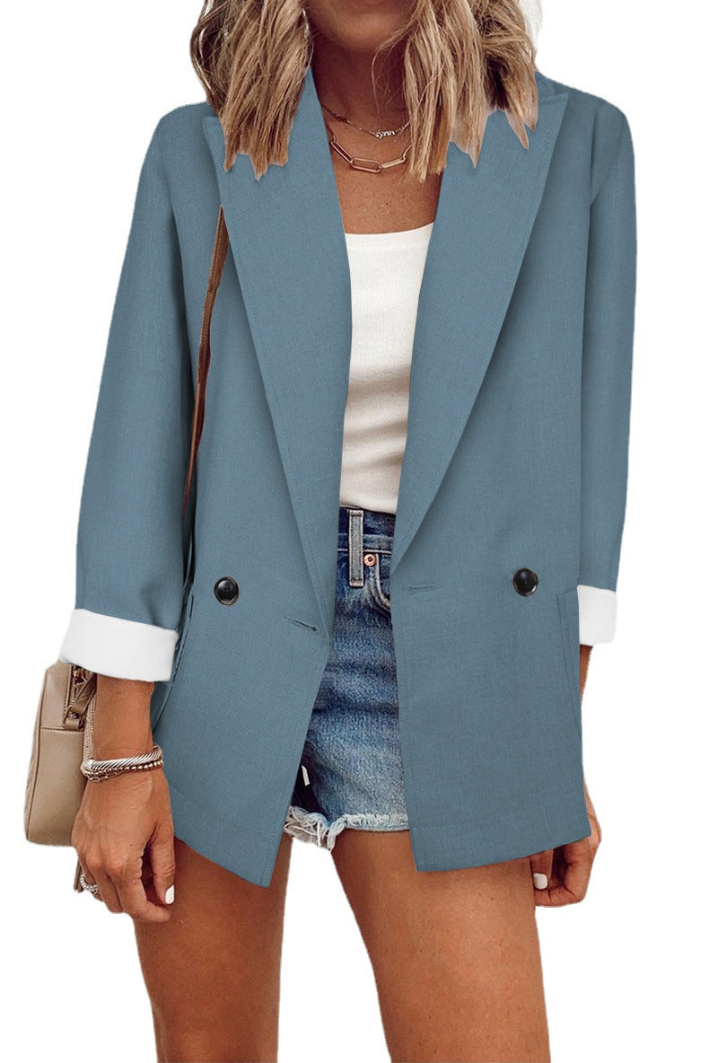 Ladies oversized casual blazer with modern details Lune London