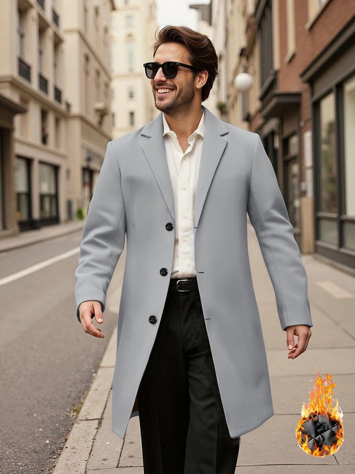 Elegant double-breasted coat for men Lune London
