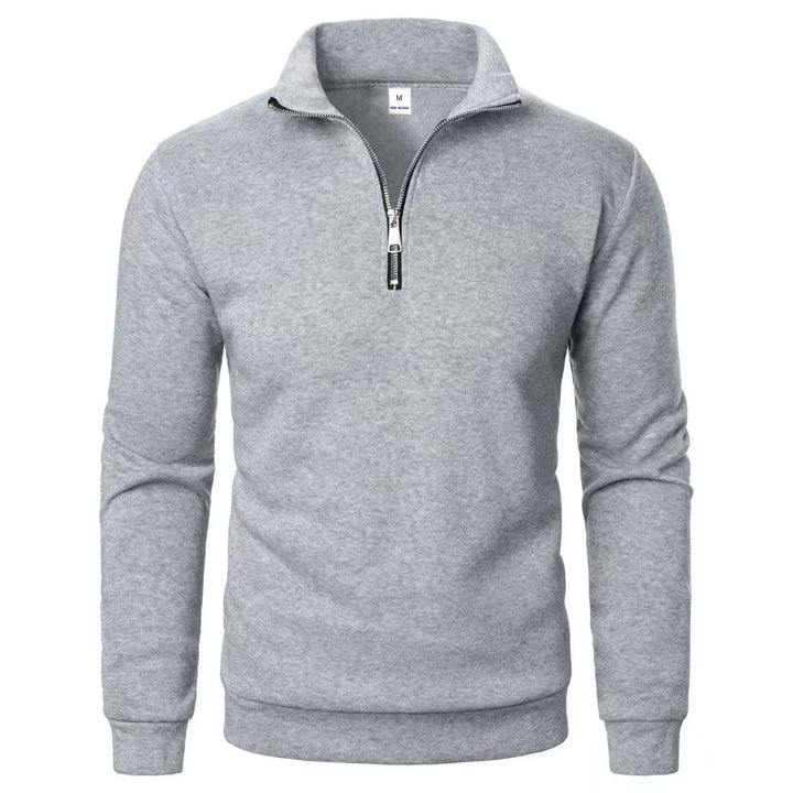 Men's sweatshirt with zipper and modern stand-up collar Chic & Stil