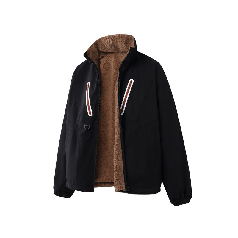 Unisex Lightweight Tech Softshell Jacket with Stand-up Collar, Water-repellent Membrane and Utility Pockets Amarae