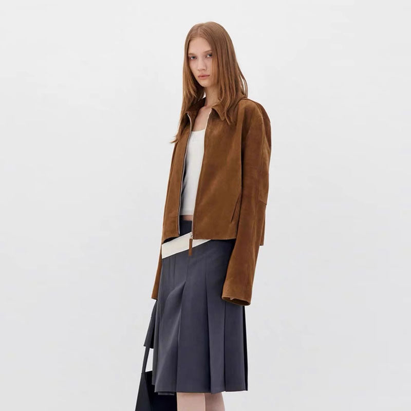 Veste en cuir moderne pour femmes Chic & Stil