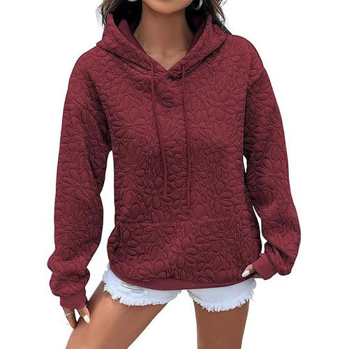 Women's comfortable hoodie with floral pattern Amarae