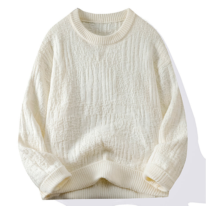 Knit sweater for women with structured pattern Lune London