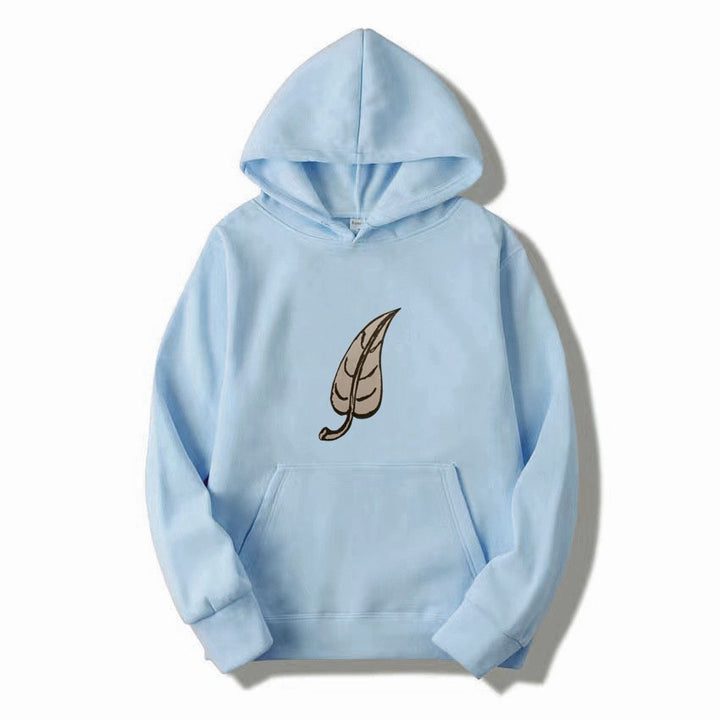Women's hoodie with original leaf print Chic & Stil