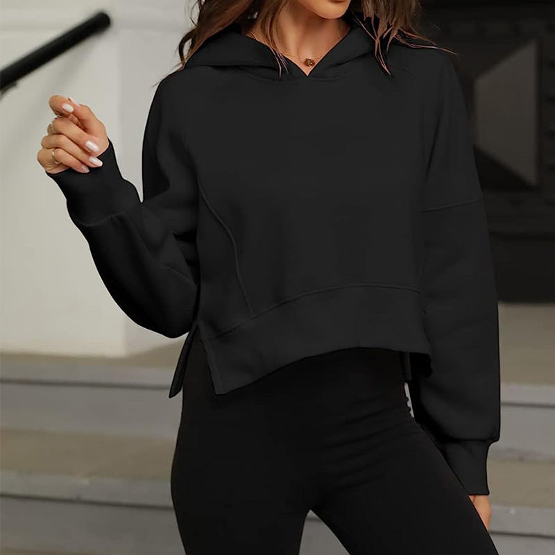 Women casual hoodie with side slits Lune London