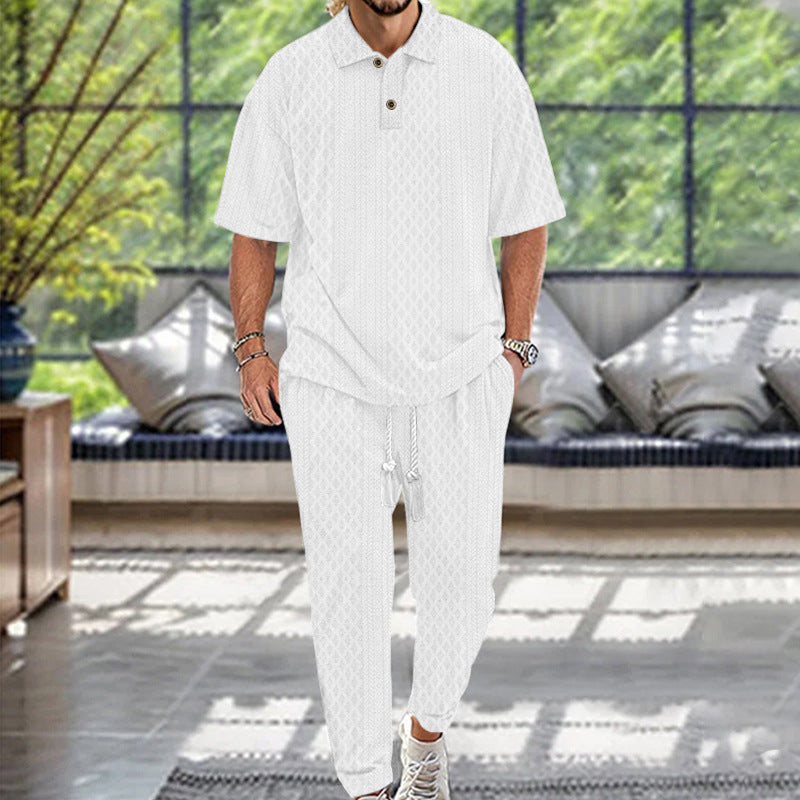 Casual tracksuit for men with modern fit and elastic waistband Lune London