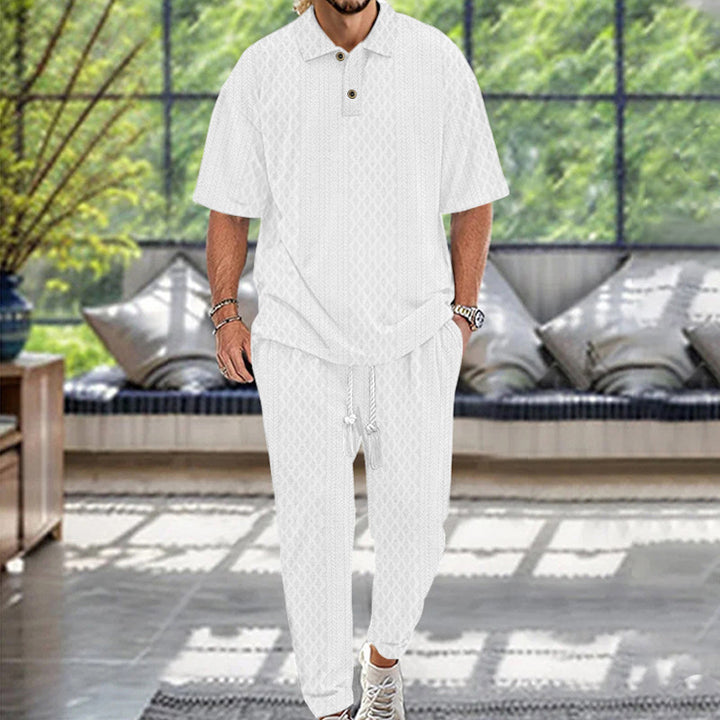 Casual tracksuit for men with modern fit and elastic waistband Lune London