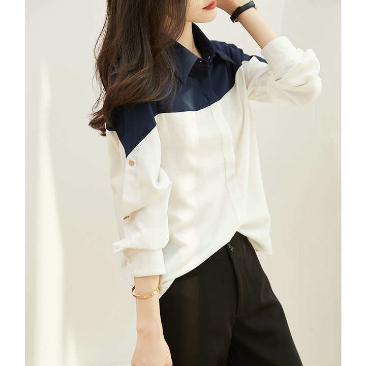 Blouse élégante pour femmes avec design color block Chic & Stil