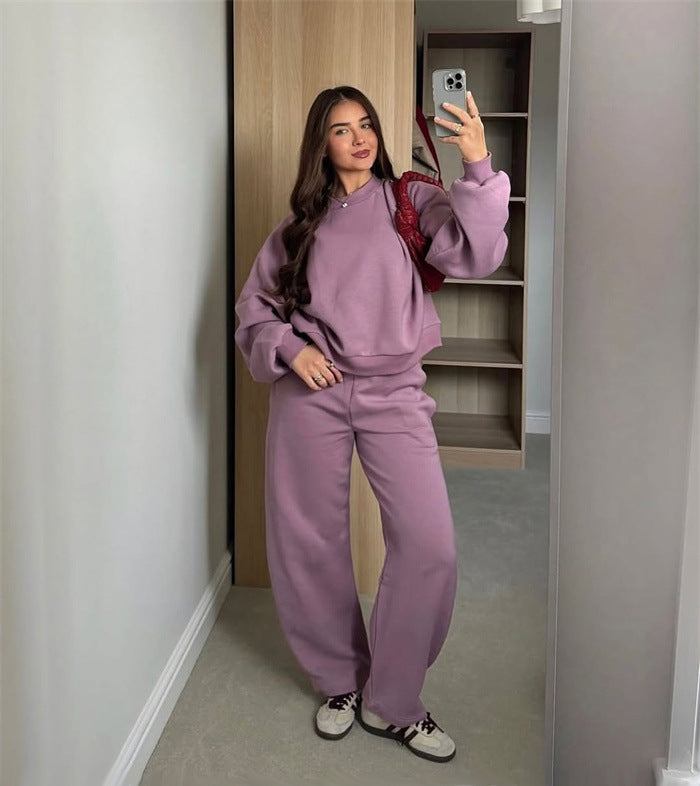 Casual crop sweatshirt set for women Heidi Mode