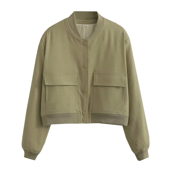 Sporty bomber jacket for women with padded lining and practical pockets Lune London