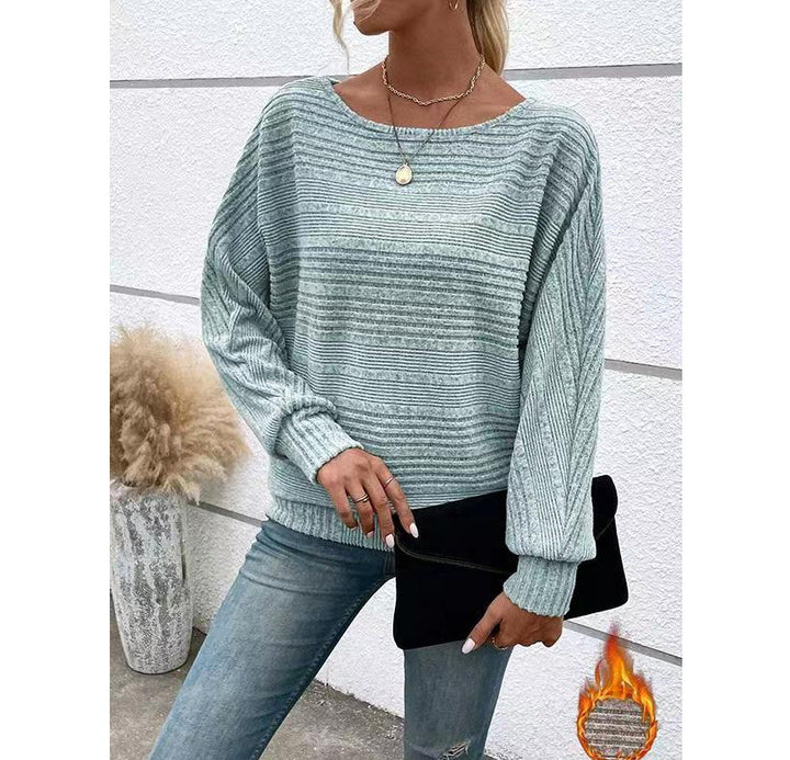 Pull texturé décontracté pour femme à coupe ample Chic & Stil