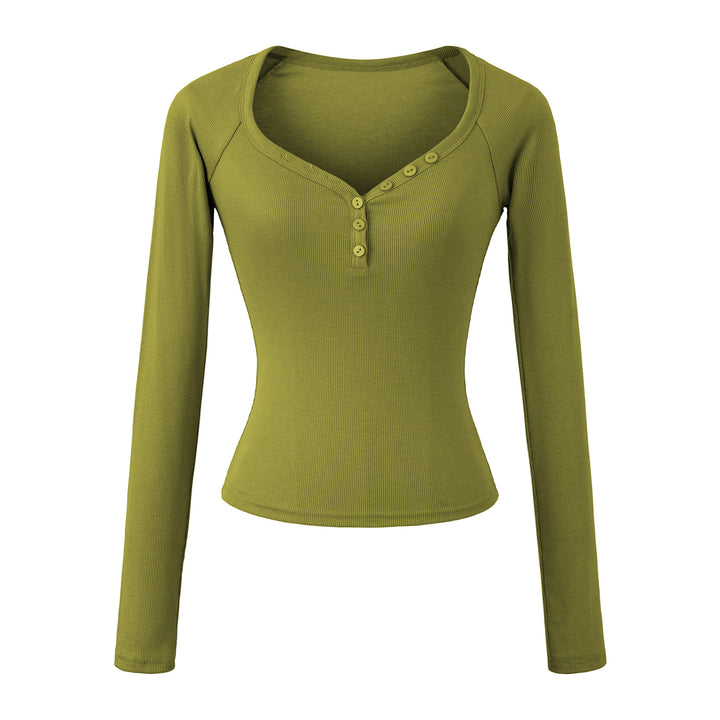 Long sleeve women's blouse with elegant button closure Lune London