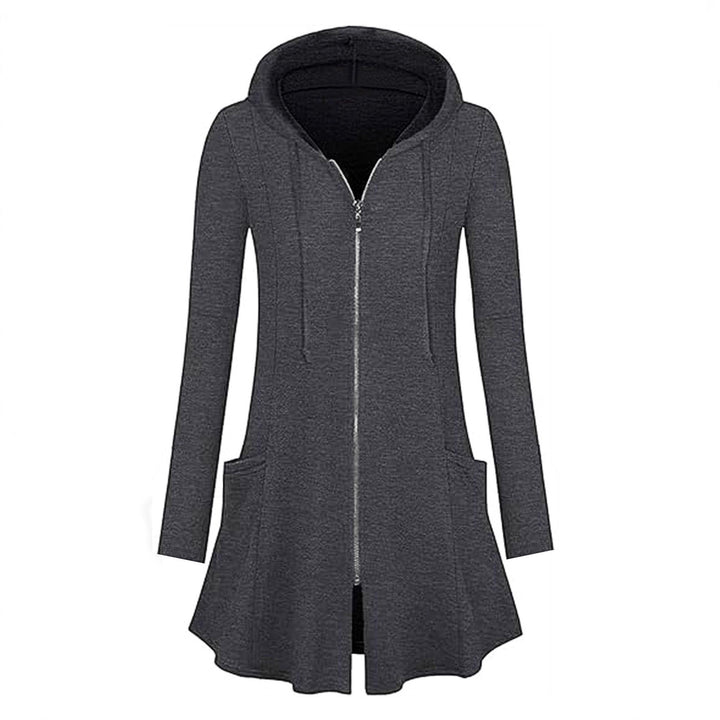 Casual women's hoodie with zipper and pockets Lune London