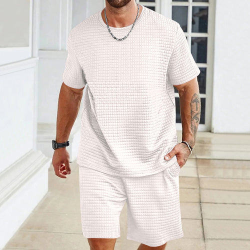 Casual short sleeve t-shirt and shorts set Amarae for men