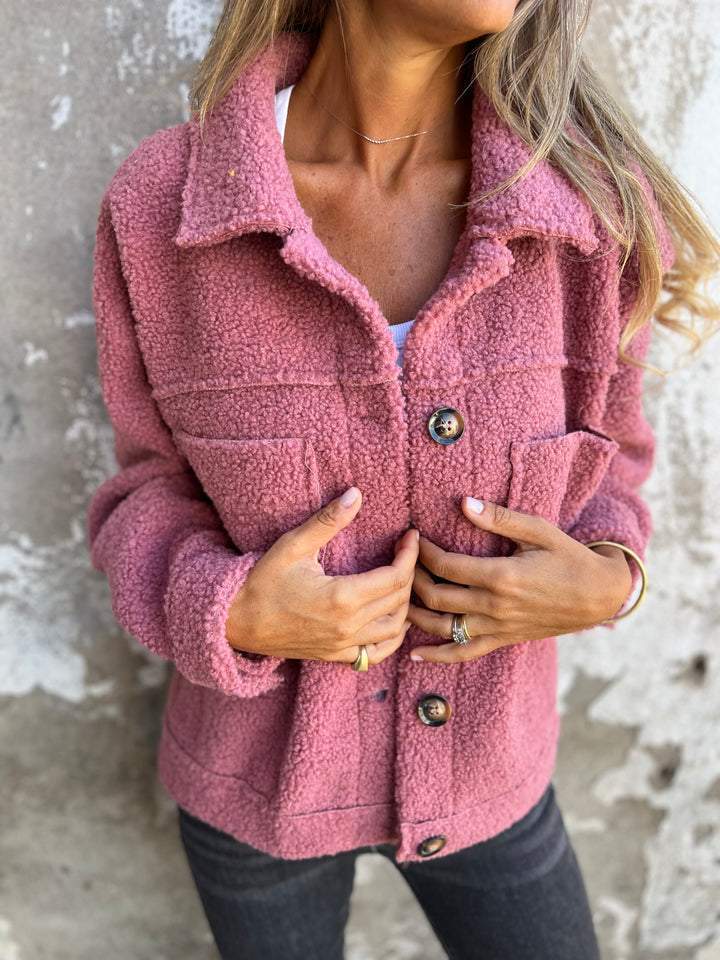 Ladies cozy and stylish fleece jacket with pockets Amarae