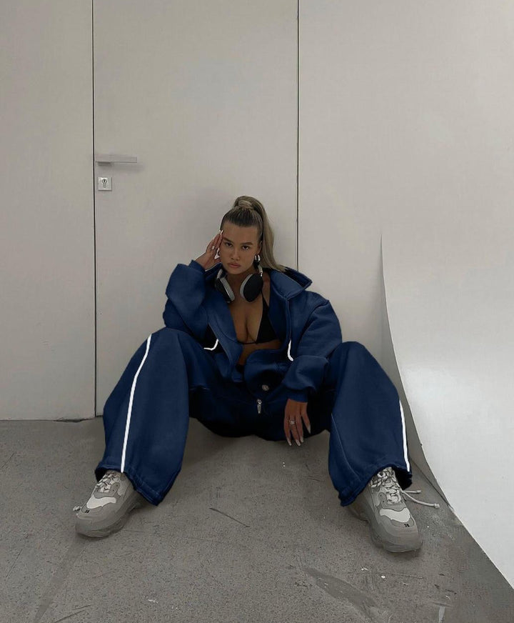 Oversized leisure jacket set for women and wide pants Lune London