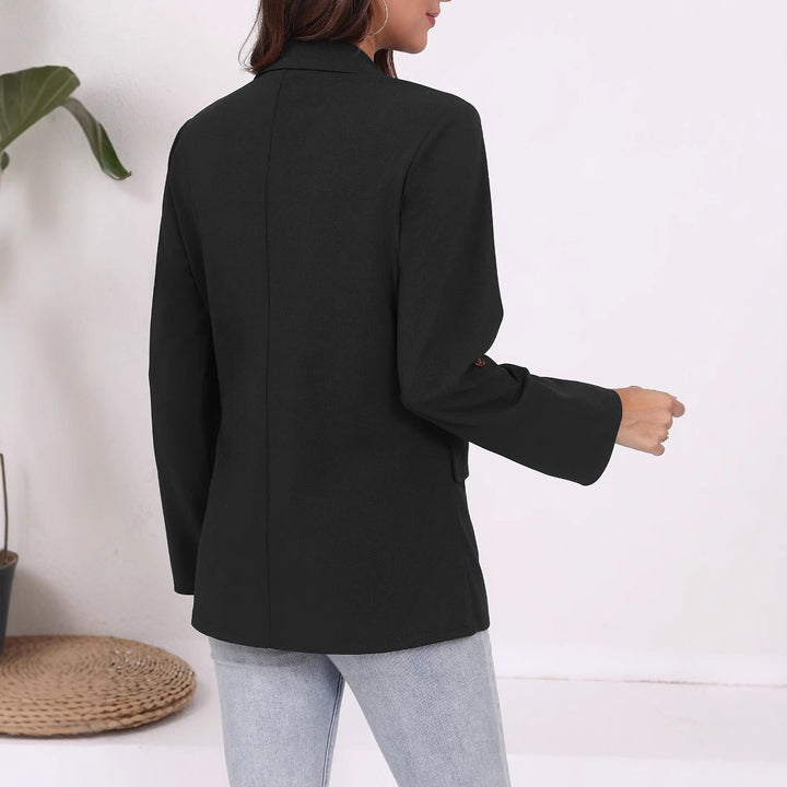Women Elegant Blazer with Striped Sleeves and Classic Cut Lune London