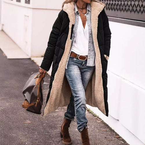 Women cozy long down coat Amarae