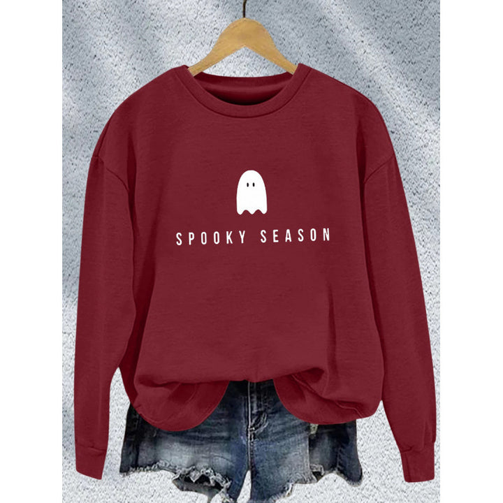 Women's sweatshirt with casual spooky design and soft inner fleece Lune London