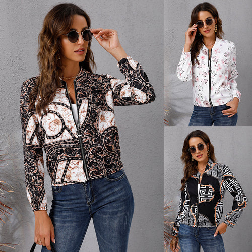 Amarae women's blazer jacket with floral pattern