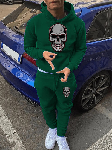 Women's hoodie jumpsuit with striking skull design Amarae