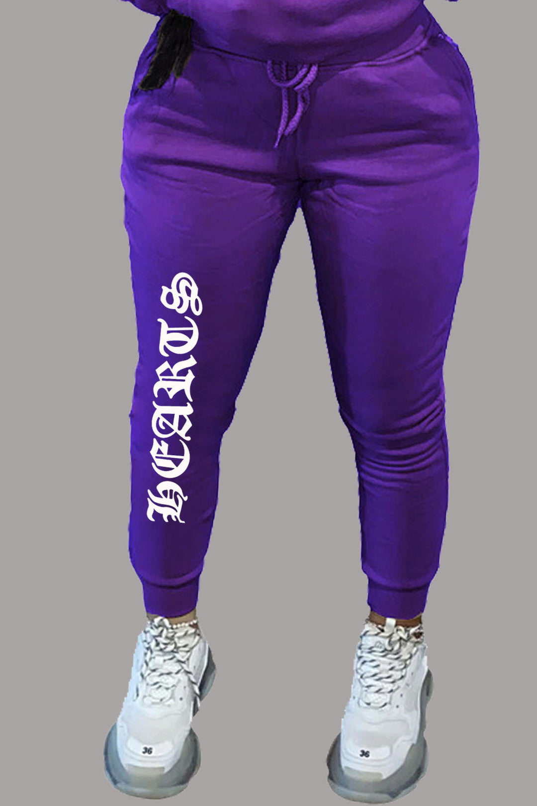 Comfortable women's joggers with side inscription Lune London