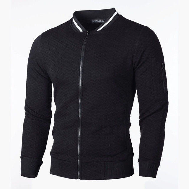 Men's Sweat Jacket with High-Quality Structure and Secure Zip Pocket Lune London