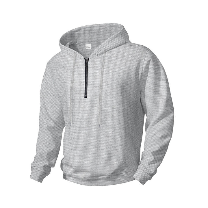 Men's sporty hooded sweatshirt with functional zipper Lune London