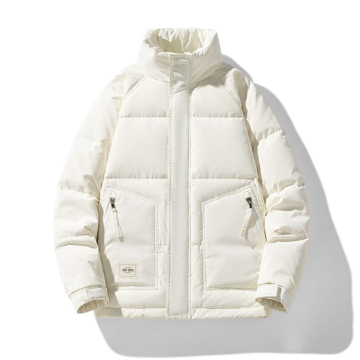 Insulated quilted jacket for men with high collar Lune London