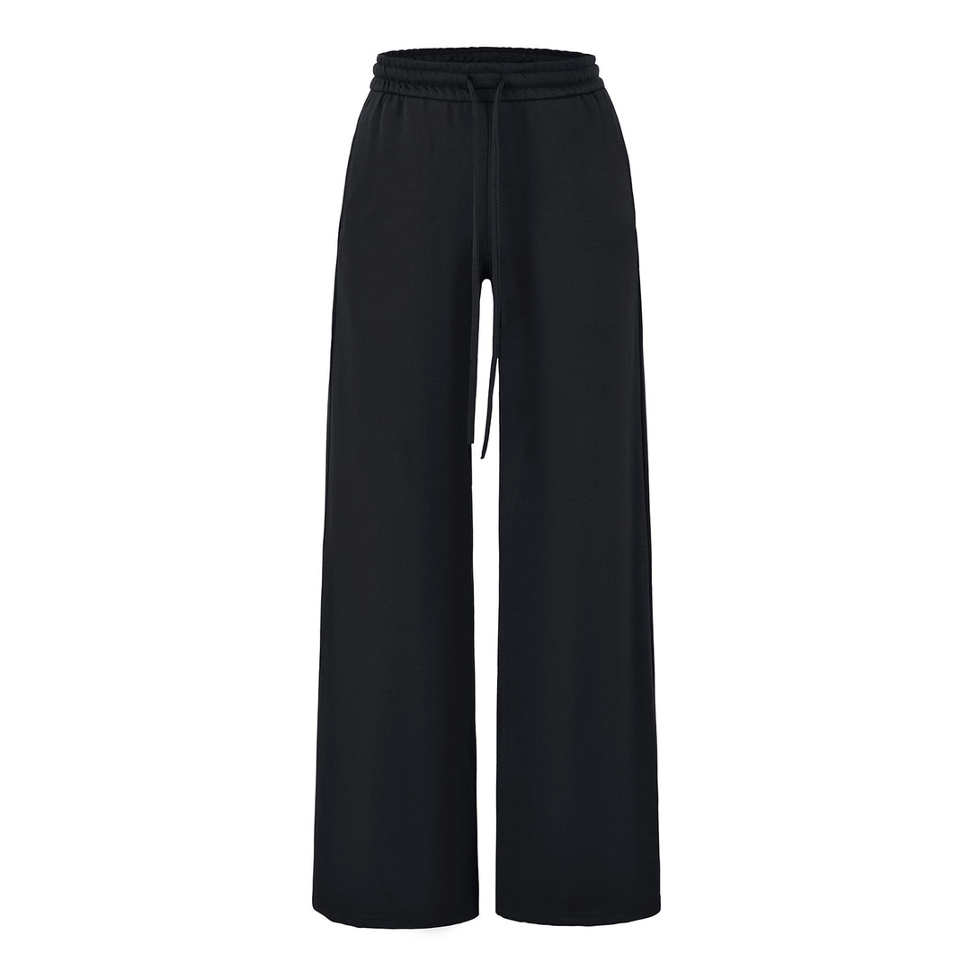 Women's Wide Lounge Pants with High Elastic Waistband and Drawstring Amarae