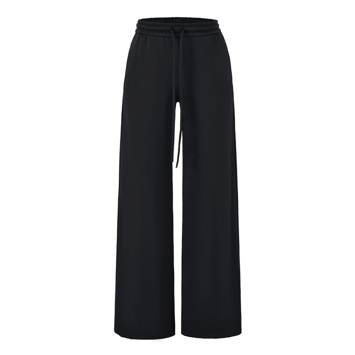 Women's Wide Lounge Pants with High Elastic Waistband and Drawstring Amarae
