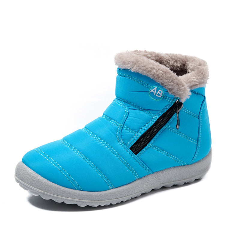 Women’s padded winter boots with side zipper Lune London