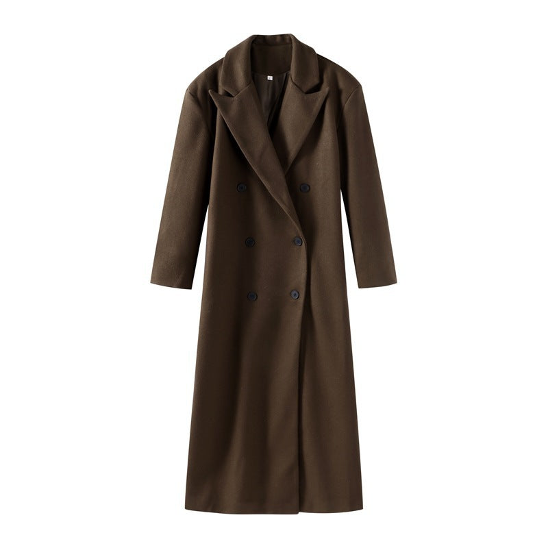 Elegant transitional coat for ladies with double row of buttons Lune London