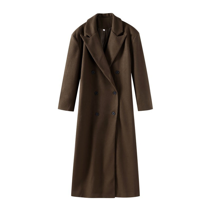 Elegant transitional coat for ladies with double row of buttons Lune London